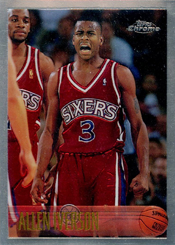 1996 Topps Chrome Allen Iverson number 171