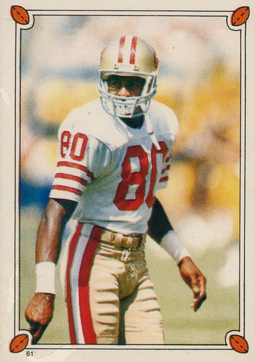 1987 Topps Stickers Jerry Rice #61