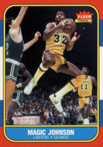 1986 Fleer Magic Johnson #53