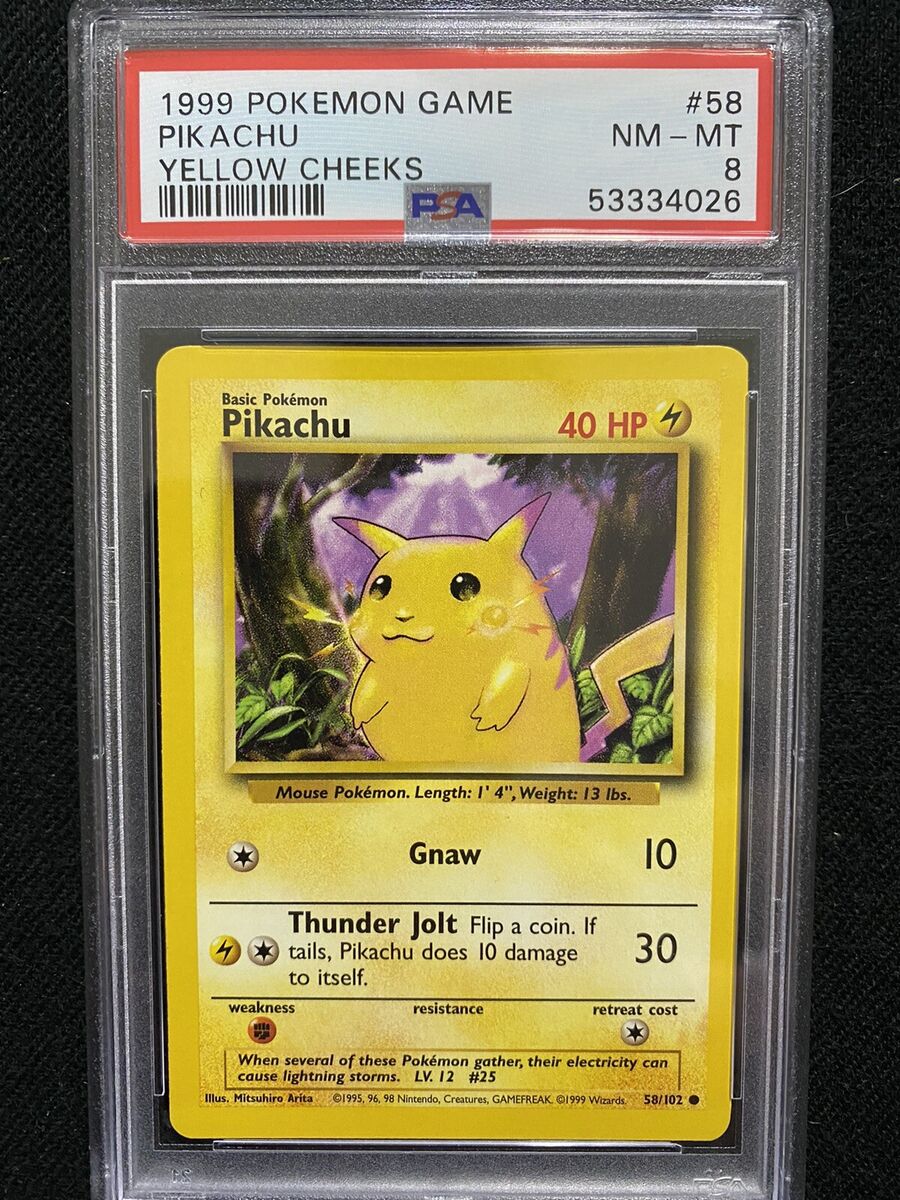 1999 Base Set Pikachu (Yellow Cheeks)