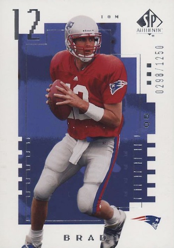 Tom Brady SP Authentic rookie card