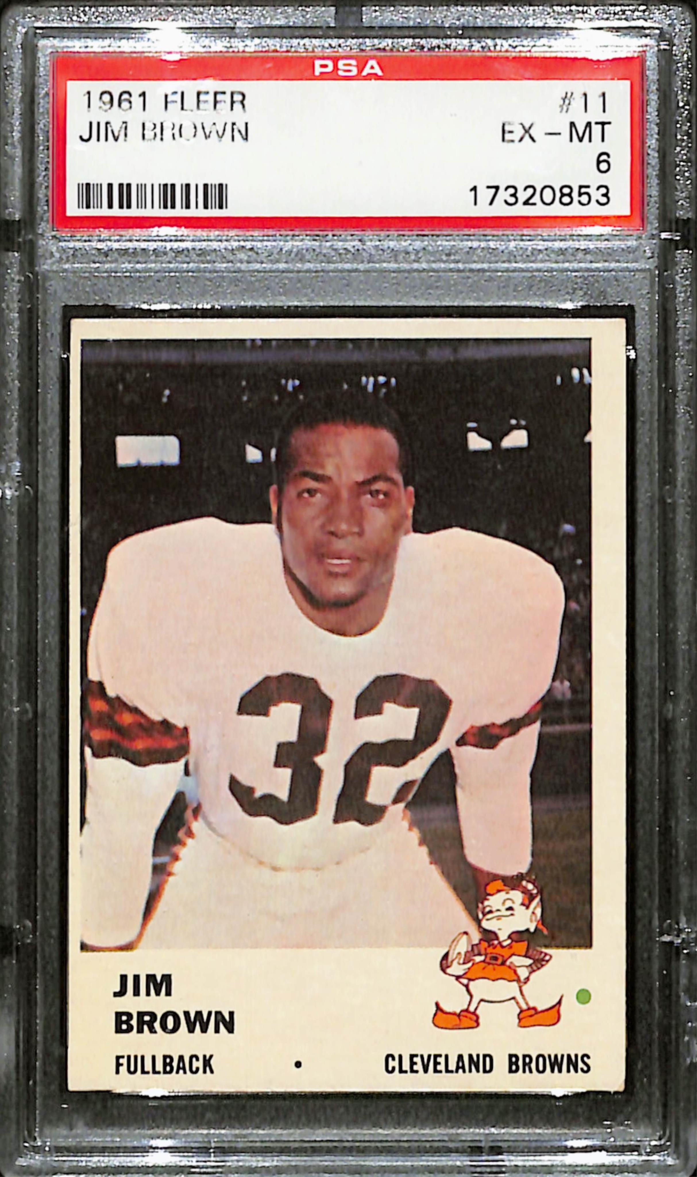1961 Fleer Jim Brown #11