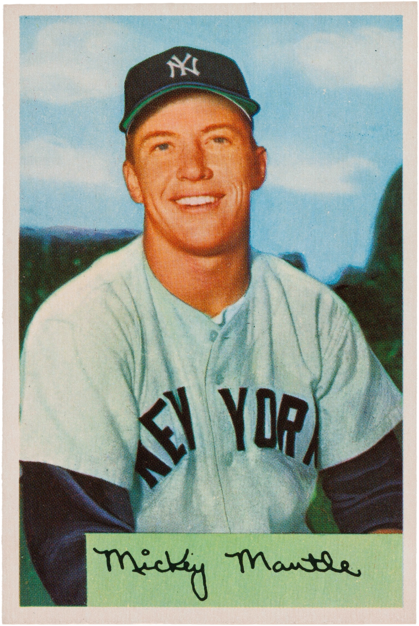 1954 Bowman Mickey Mantle #65